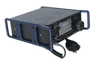 IC-7300 Dark Blue Rails